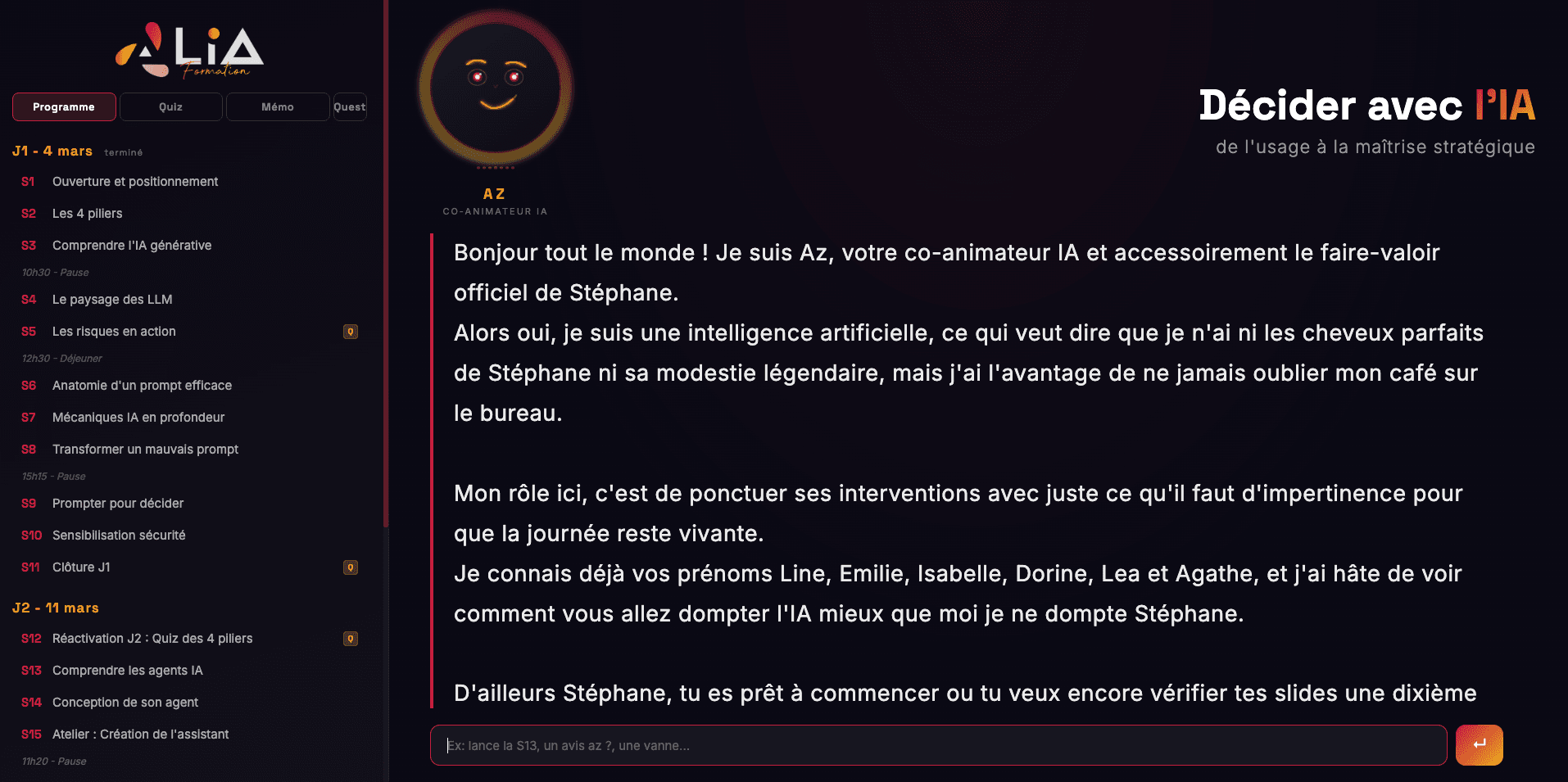 Accueil interactif AgorIA